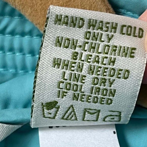 Orvis Womens Size XL Quilted Vest Gilet Pastel Aqua Green Snap Closure Pockets - Picture 7 of 8